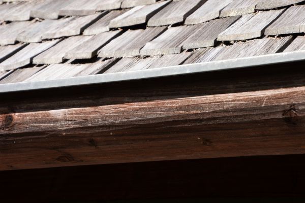 Wood Rain Gutter Installation